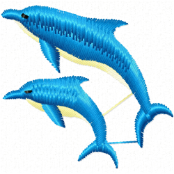 Fishes Embroidery Design 2